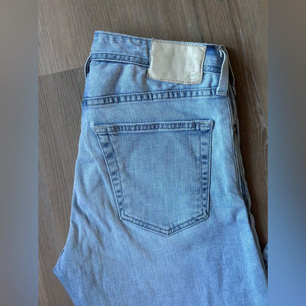AG Adriano Goldschmied Men’s Light Blue Straight Jeans - Picture 7 of 11